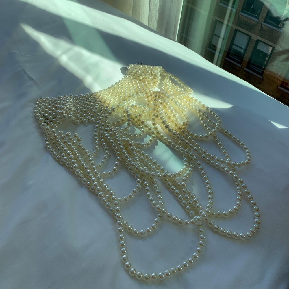 Elegant Pearl Body Shawl